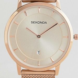 Sekonda gold rose watch